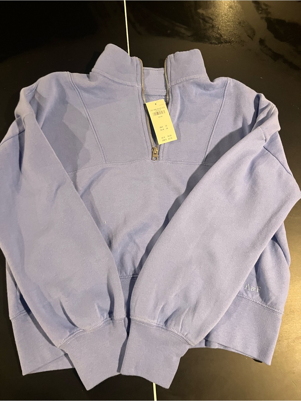 abercrombie kids Lavender Half-Zip Sweatshirt